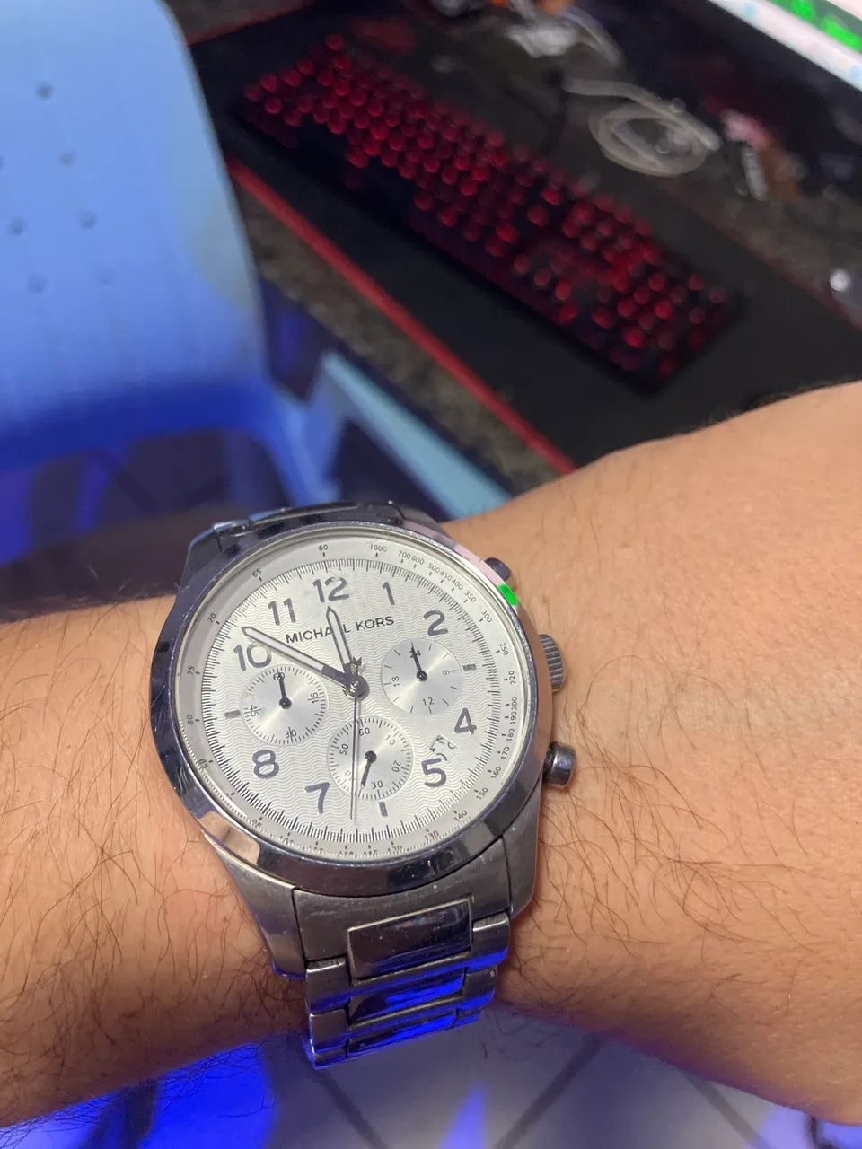 Relogio micheal kors masculino prata - Foto 3
