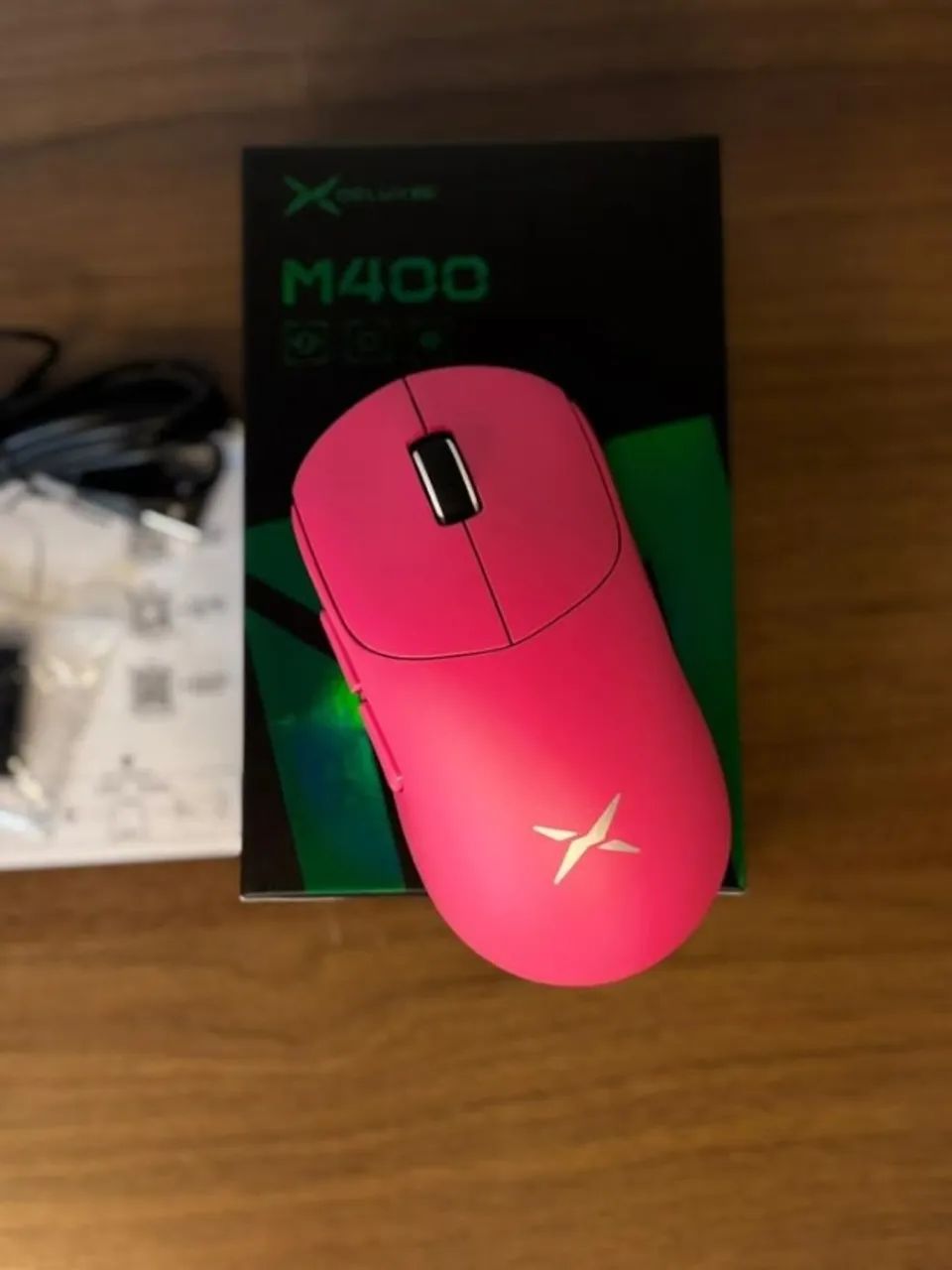 Mouse Gamer Delux M400 Rosa - 24.000 DPI Tri-Mode - Foto 2