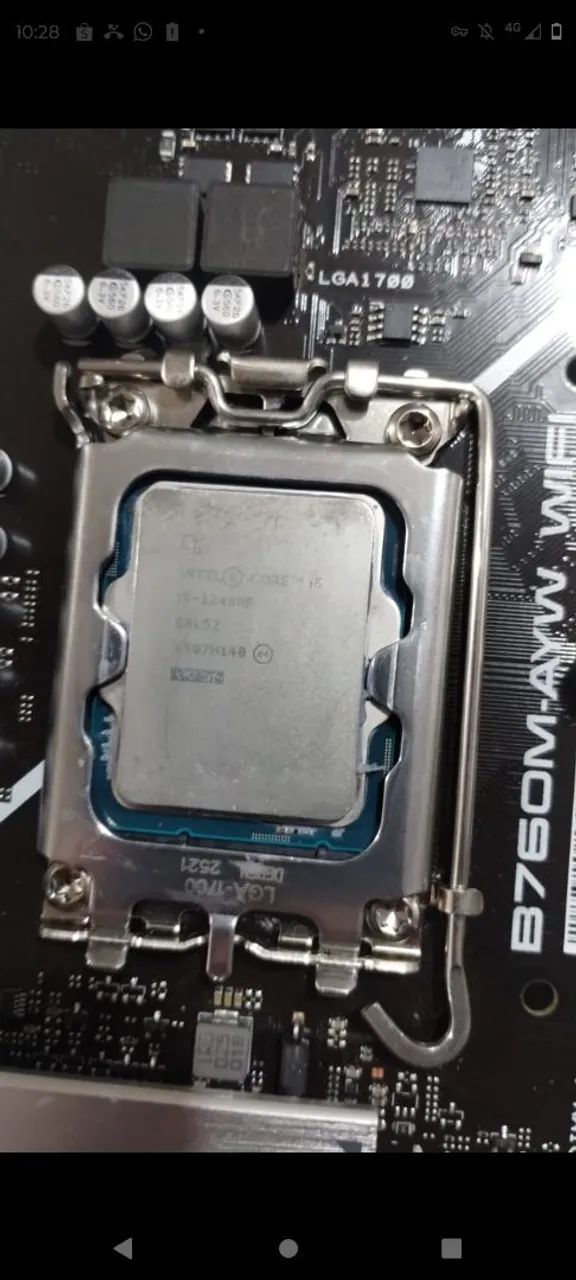 Kit placa mãe Asus b760 awy ddr5 e Intel core I512400f - Foto 3