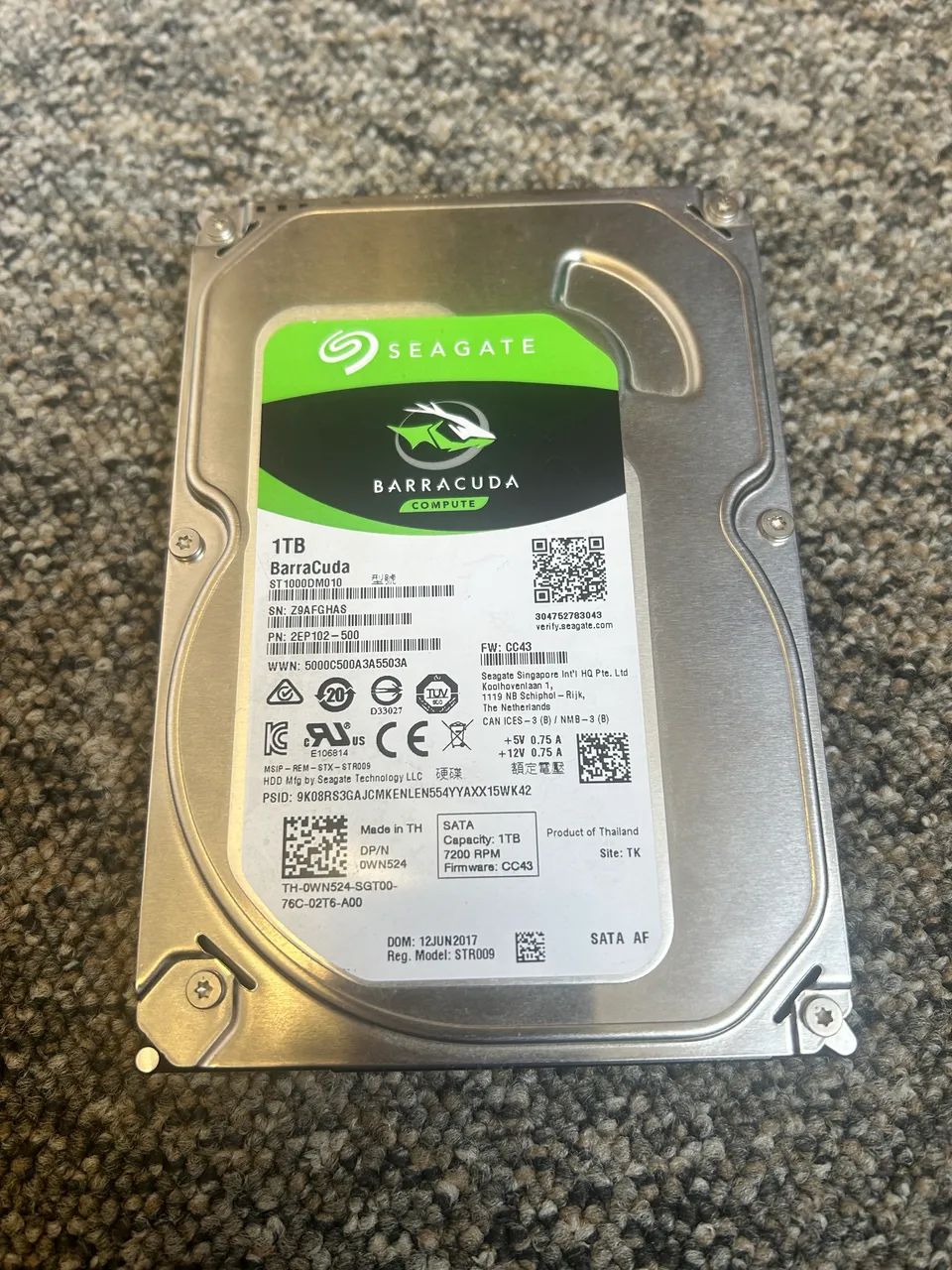 HD 1TB - Seagate Barracuda