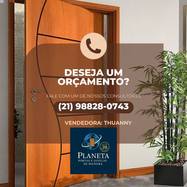 Porta de Madeira - Designer moderno