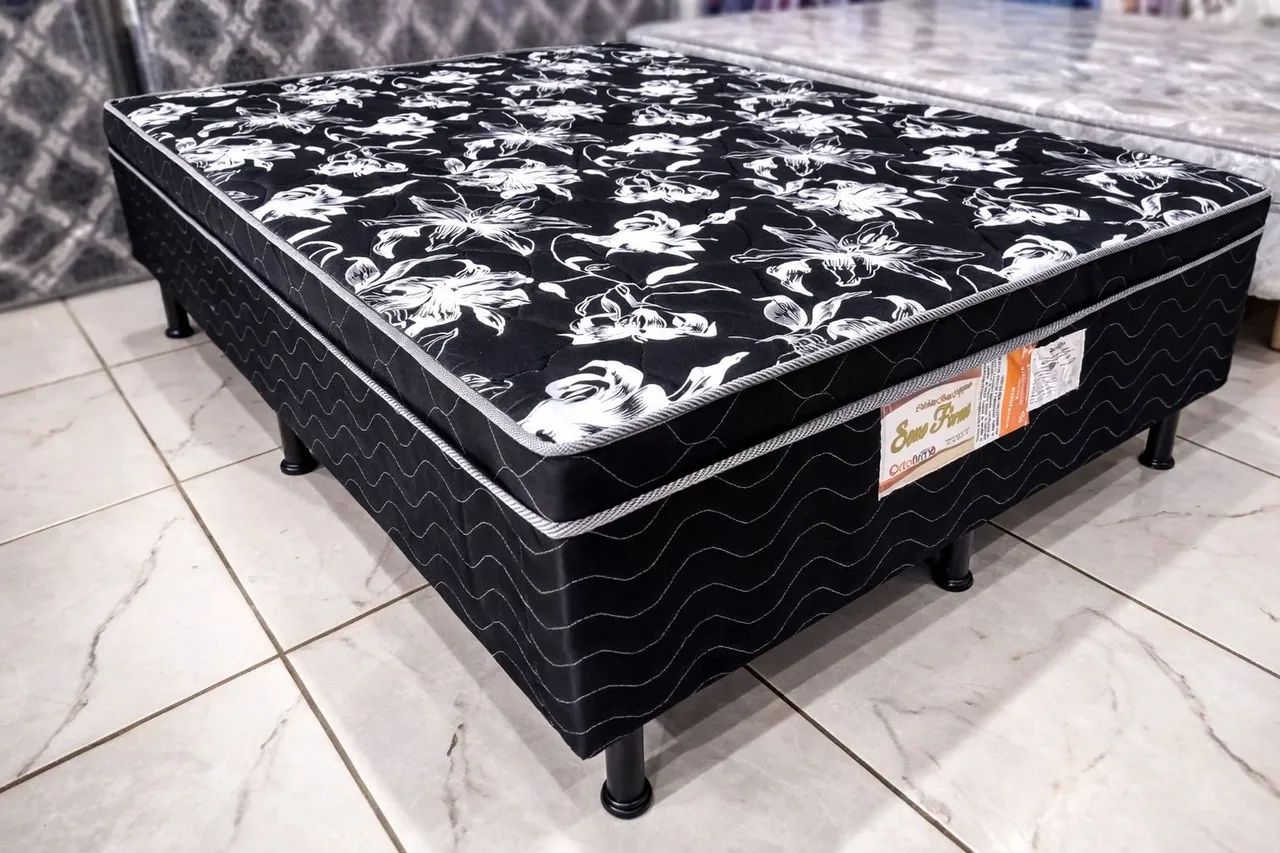 Cama box - 8cm de Espuma celada ( Frete grátis )