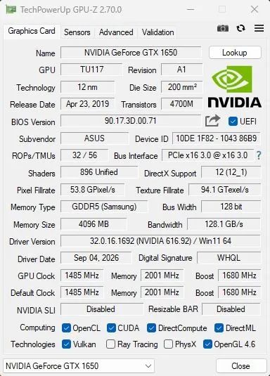 Placa de vídeo GTX 1650 ASUS Phoenix - Foto 5