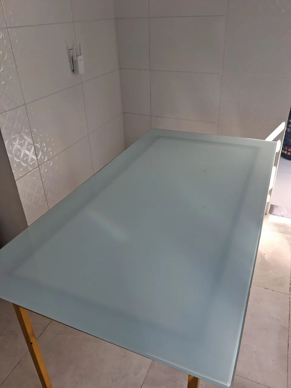Vendo linda Mesa de vidro - Foto 3