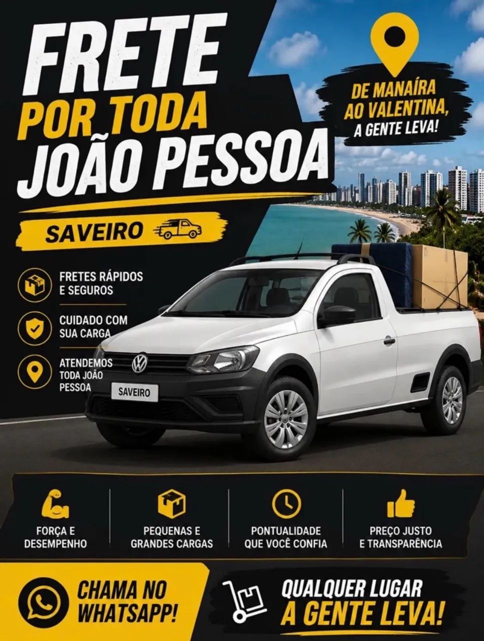 Frete e Mudanças em toda João Pessoa 