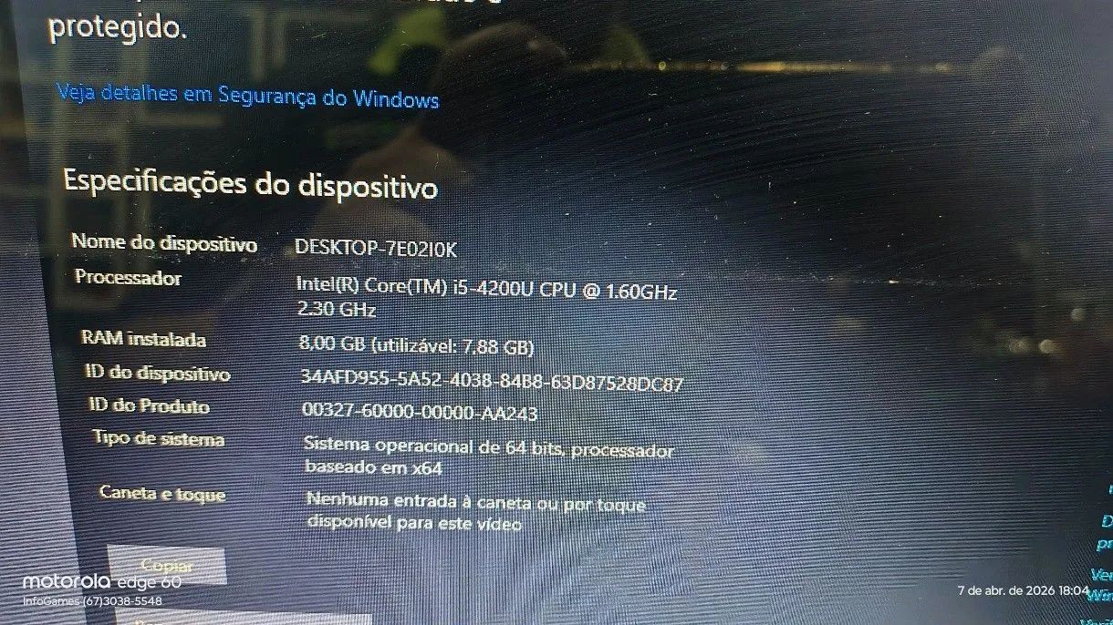 I5 notebook troco por vídeo game