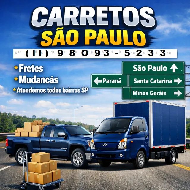 Pequenos fretes e Mudanças em são paulo