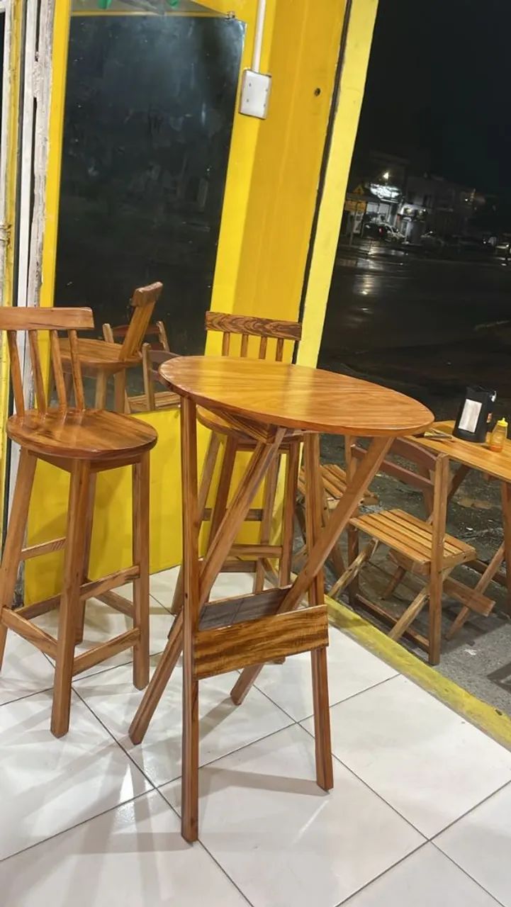 Mesa bistrô dobrável  - Foto 4