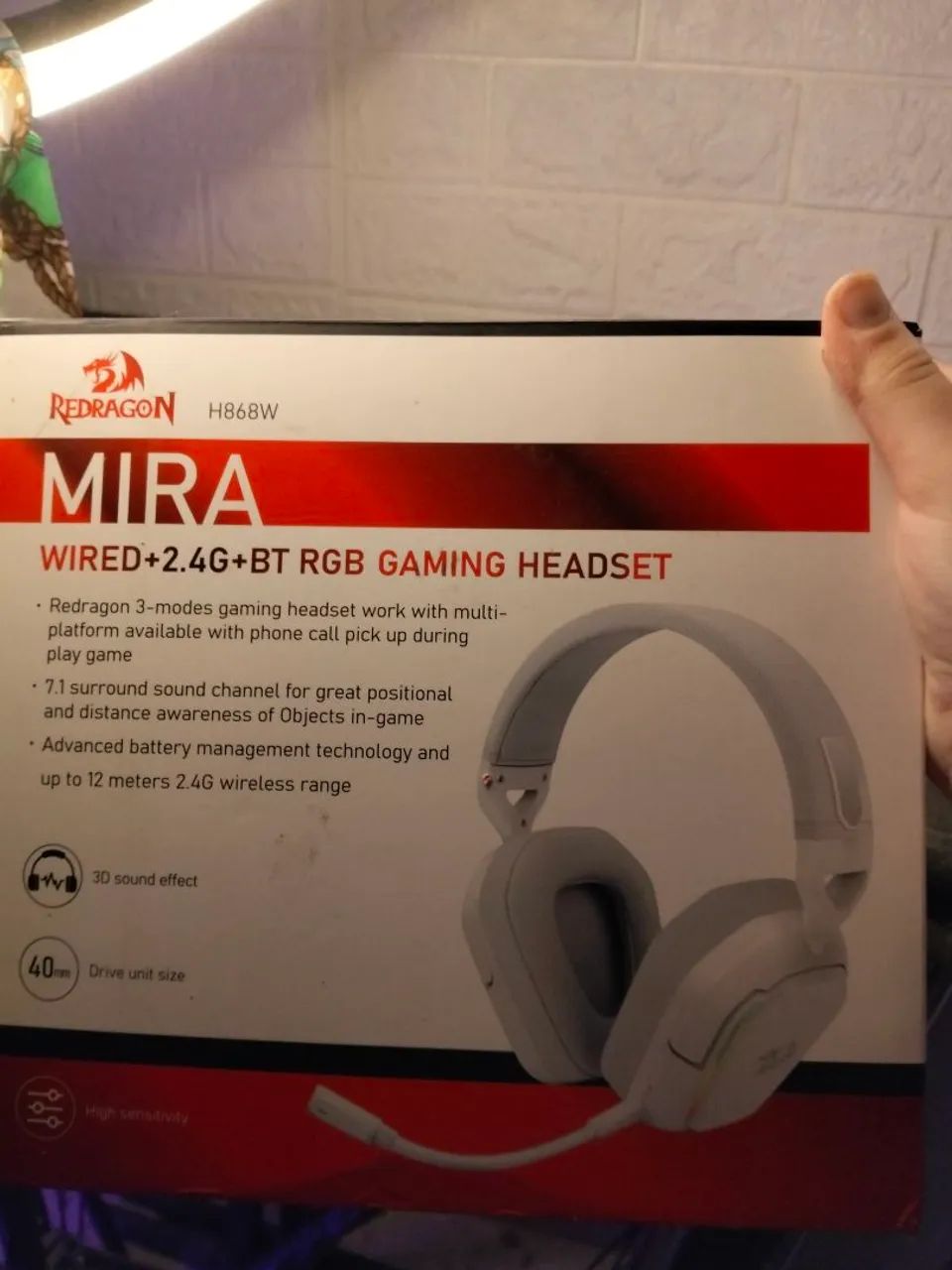 Headset Redragon Mira trimode