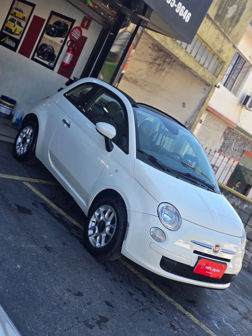 Fiat 500 Cabrio Dualogic Flex 1.4 8V 2014 - Foto 3