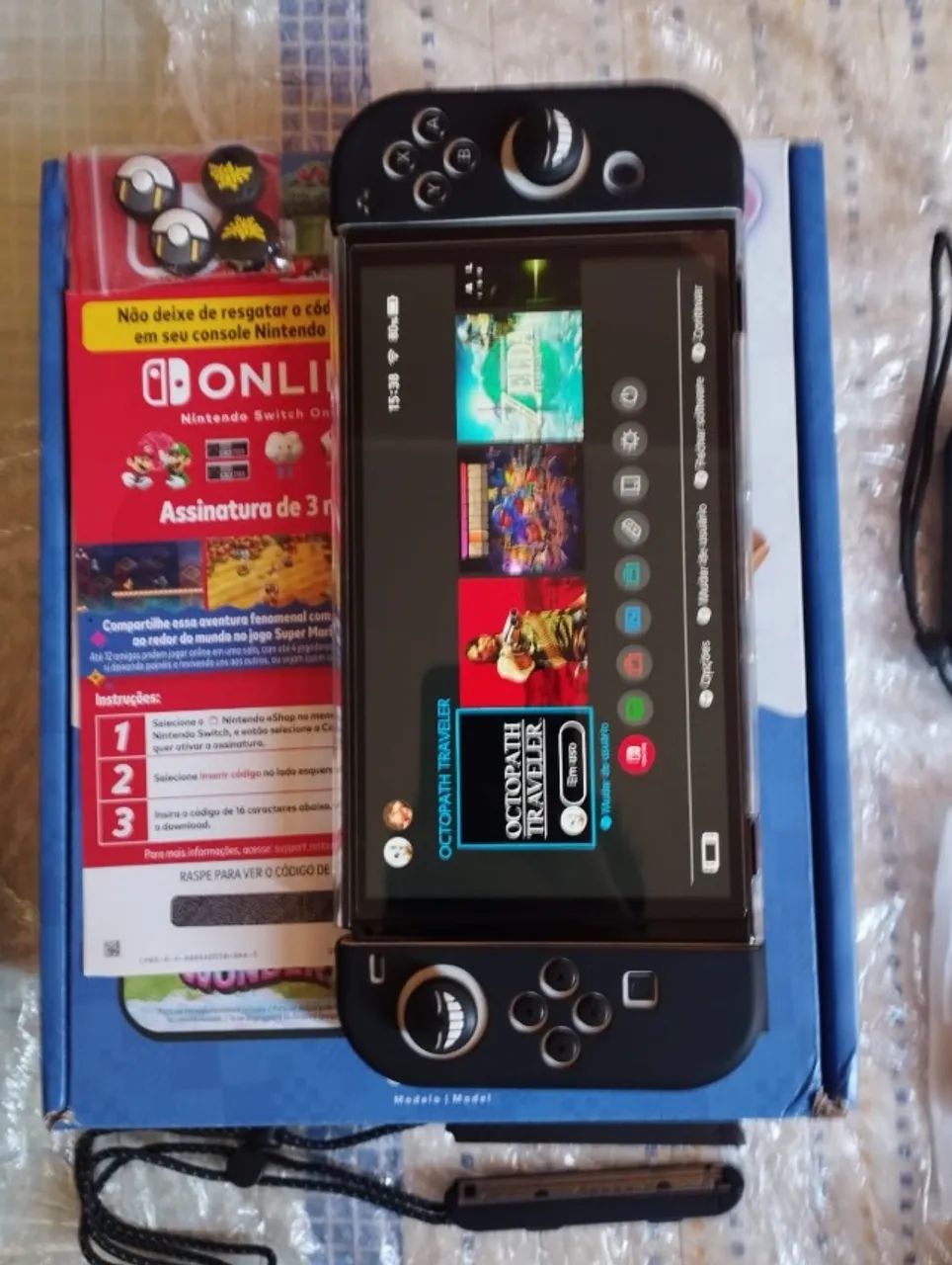 Nintendo Switch OLED -SD-128 GB Desbloqueado - Foto 2