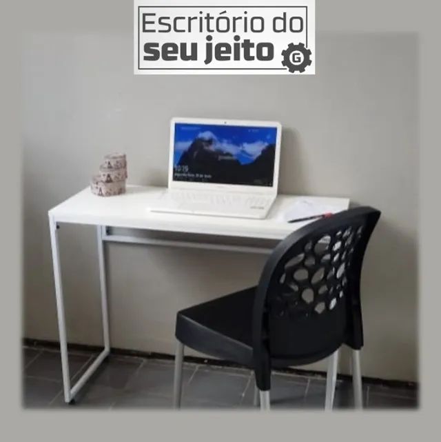 Escrivaninha Reforçada NOVA Mesa Multiuso Estilo Industrial Notebook Computador Estudo493634935703490564