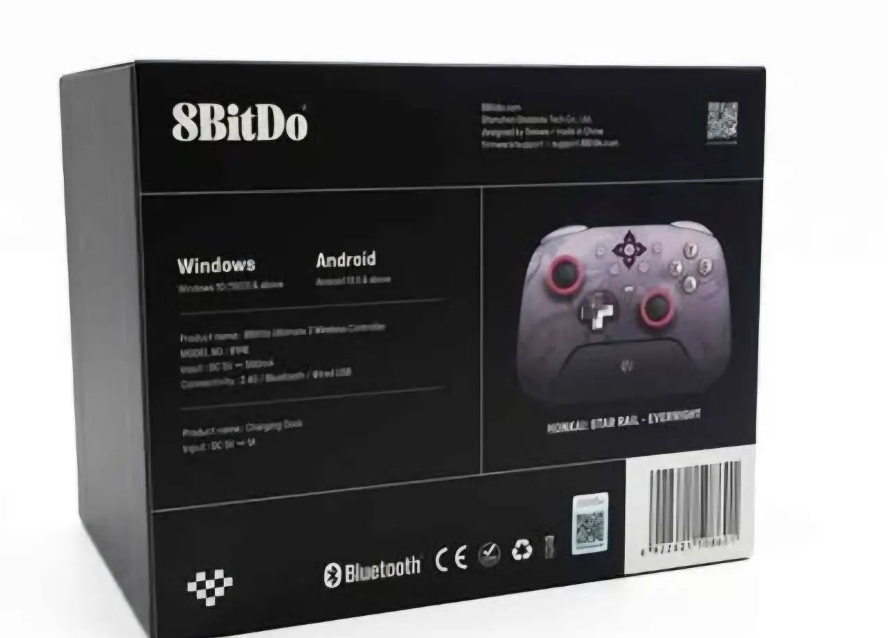 Controle 8BitDo Ultimate 2 Evernight com Dock Brindes Exclusivos Gamer RGB Hall Effect - Foto 2