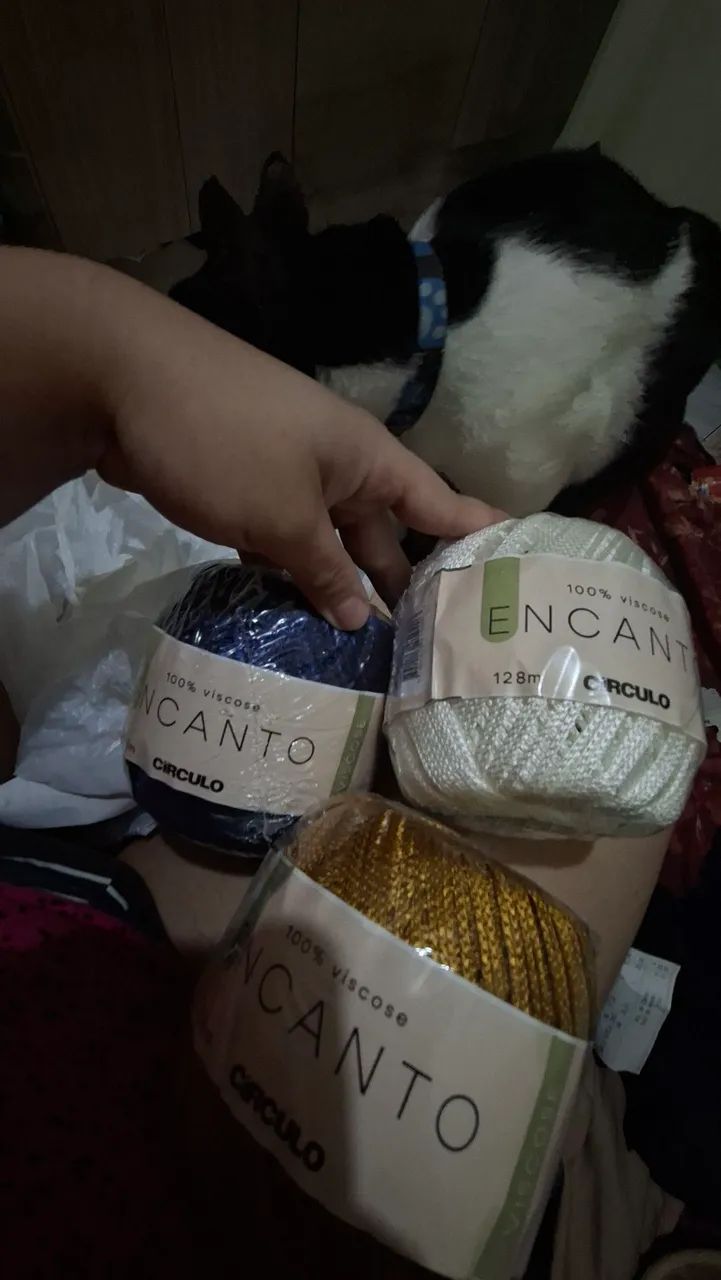 3 linhas de crochês da marca encanto 