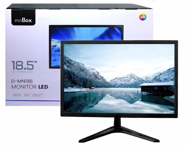 Monitor 18.5 Tela Led Hd 5ms 60 Hz Hdmi e Vga