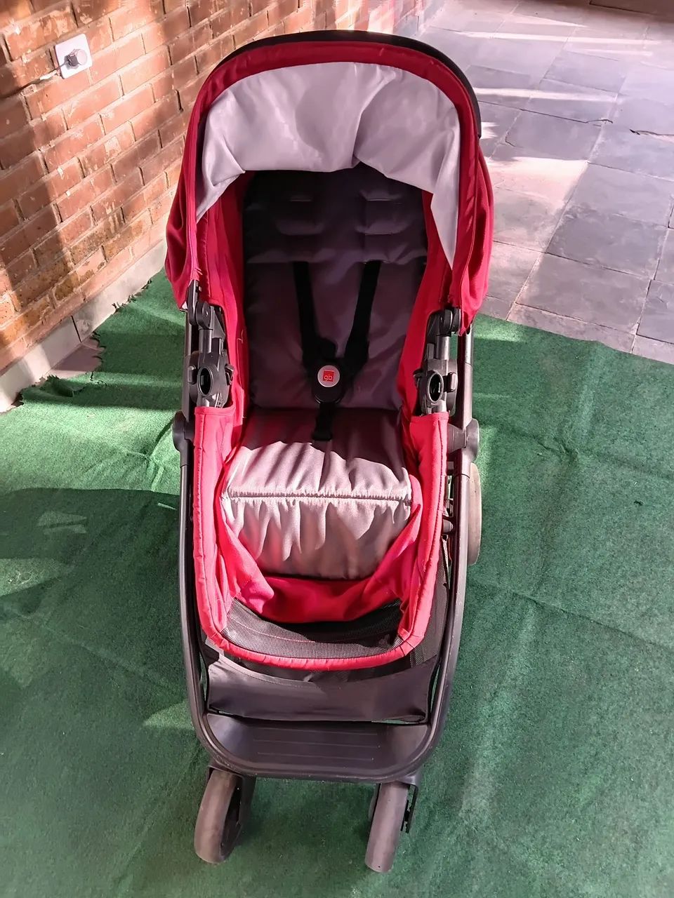 Carrinho Moisés com bebê conforto e base para  assento de carro - Foto 3