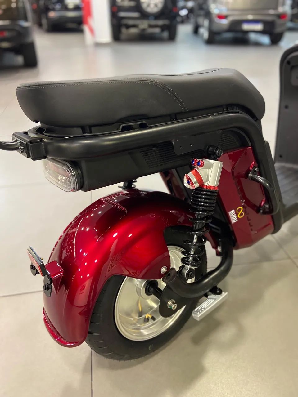 Scooter eletrica A12 Sudu vermelha  - Foto 4