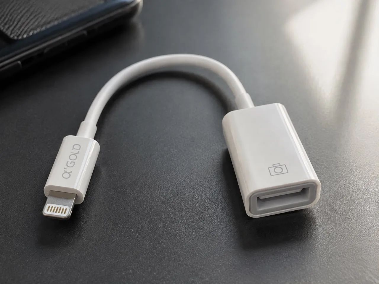 Adaptador OTG Lightning para USB iPhone e iPad