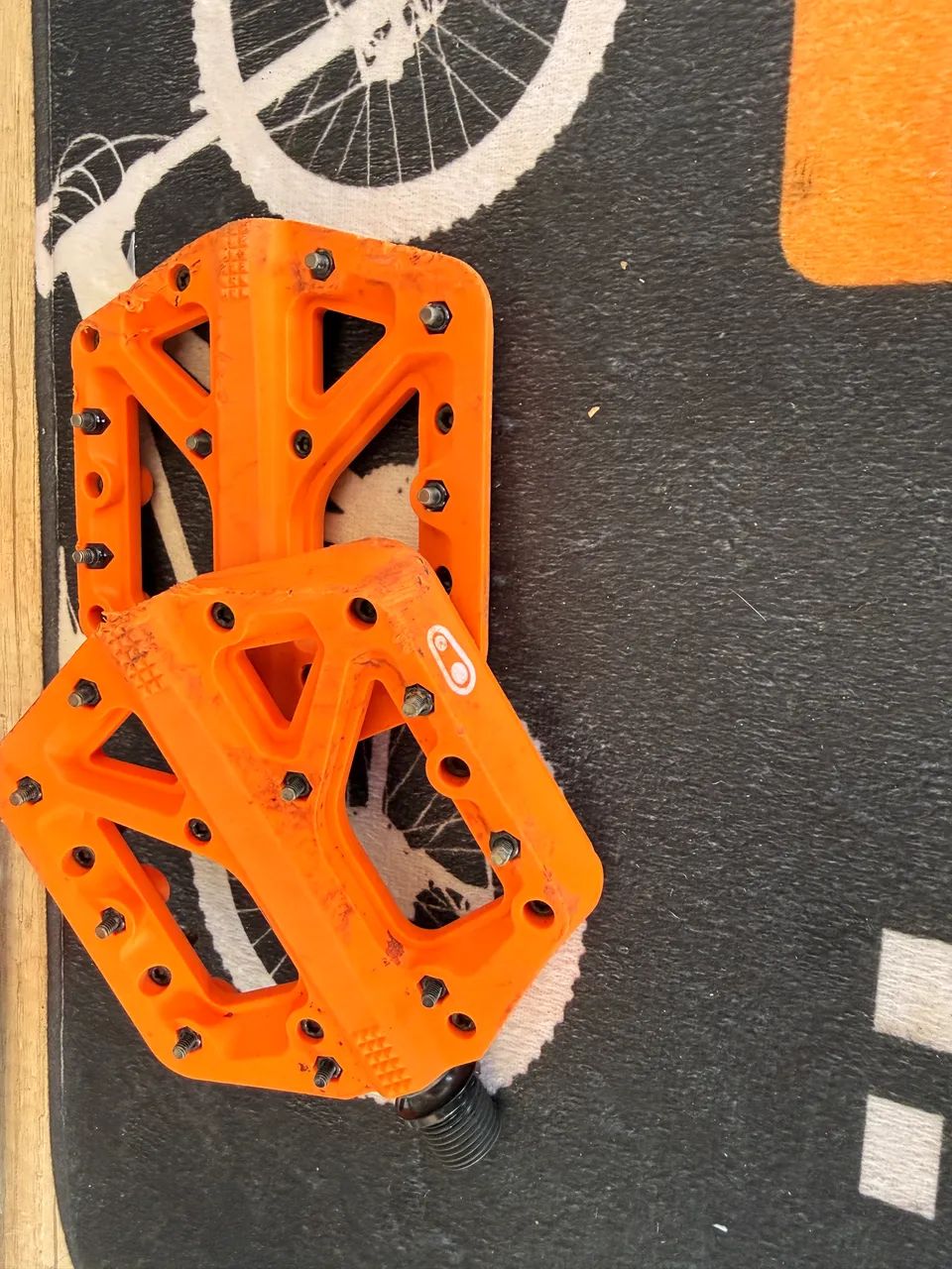 Pedal cranck flat pouco uso  - Foto 3