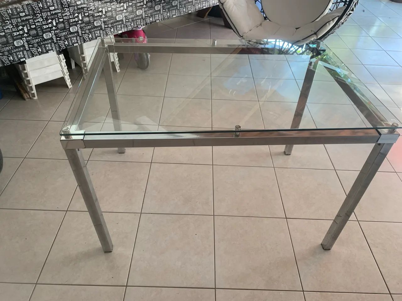 Mesa de vidro 120x80  - Foto 2