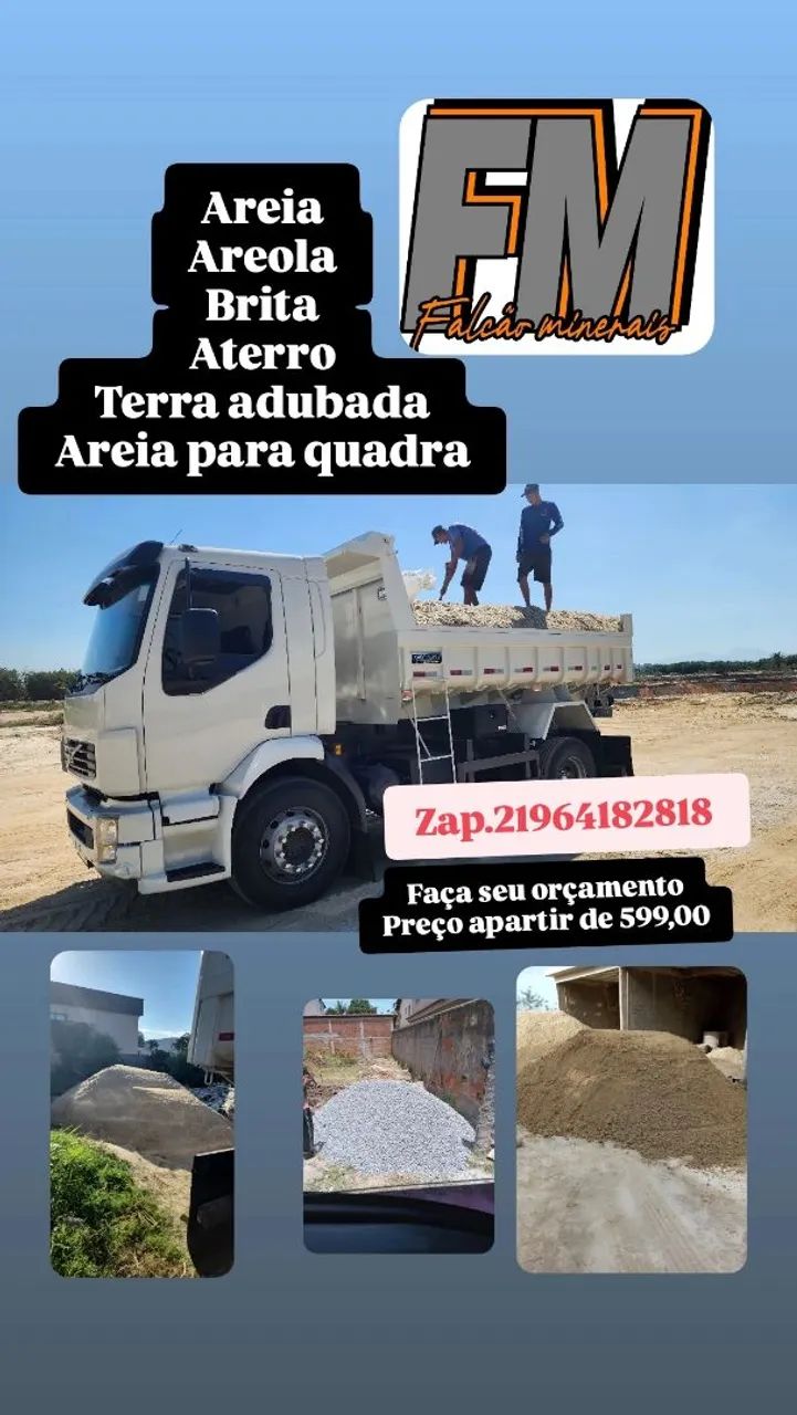 Venda de caminhão fechado de mineral em geral. 