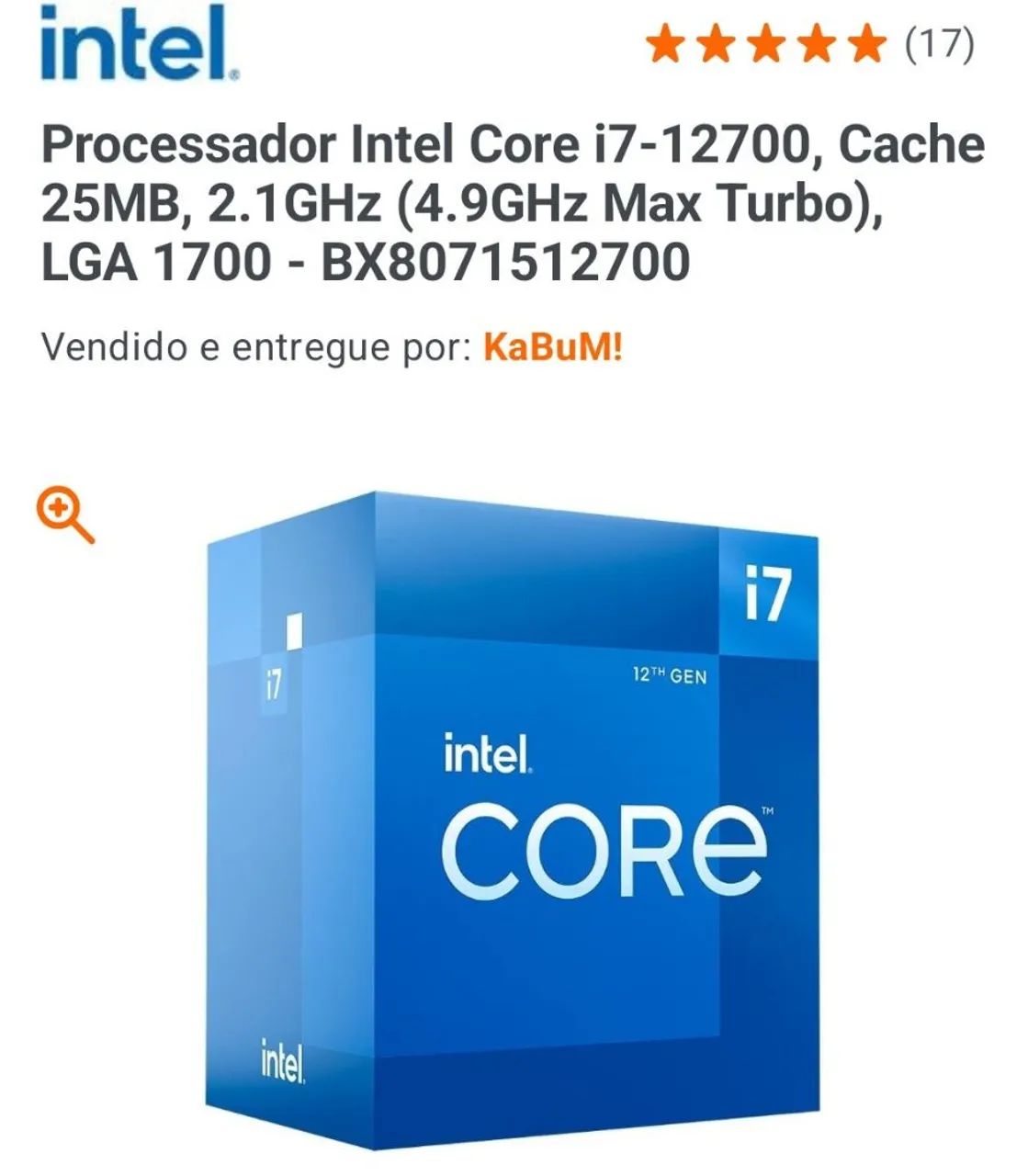 Processador i7 12700