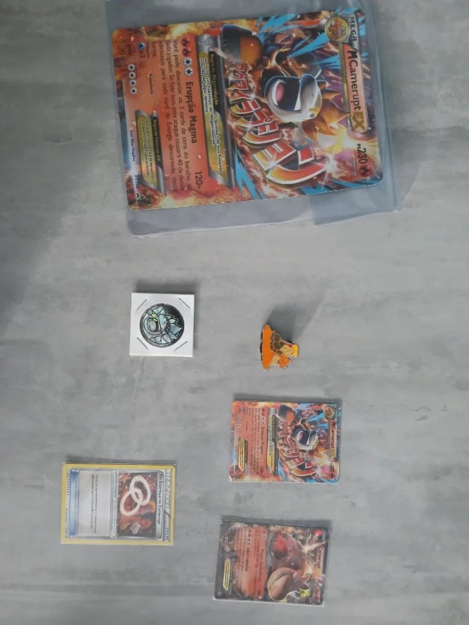 Combo Premium Mega Camerupt-EX (Completo) - Cartas Pokemon