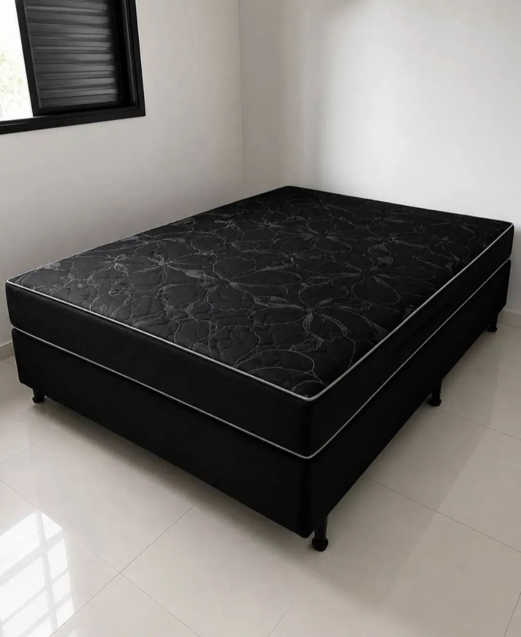 CAMA CASAL BOX CONJUGADA FRETE GRÁTIS 20CM DE ESPUMA COM OU SEM MOLAS 