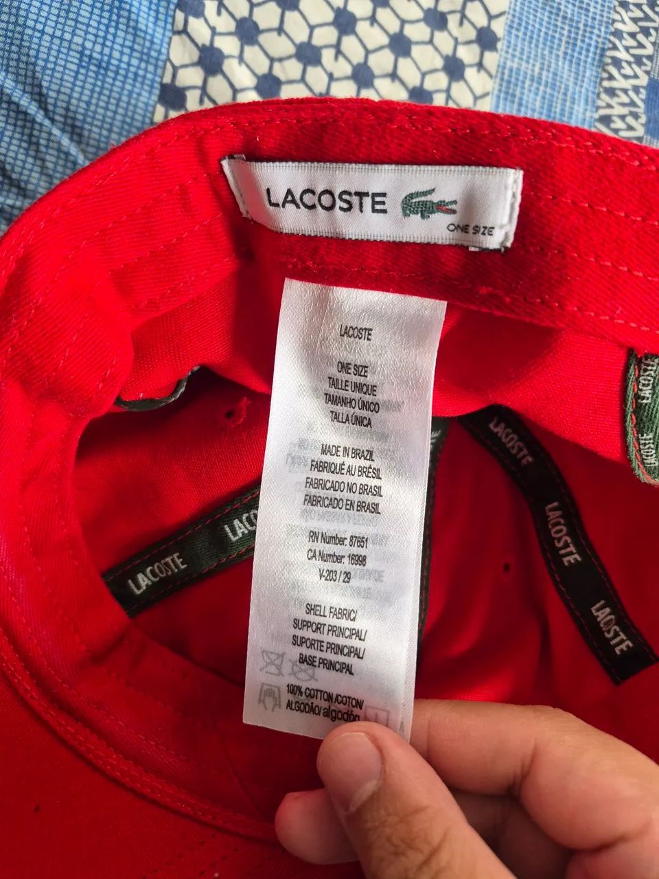 Boné Lacoste Vermelho - Foto 4