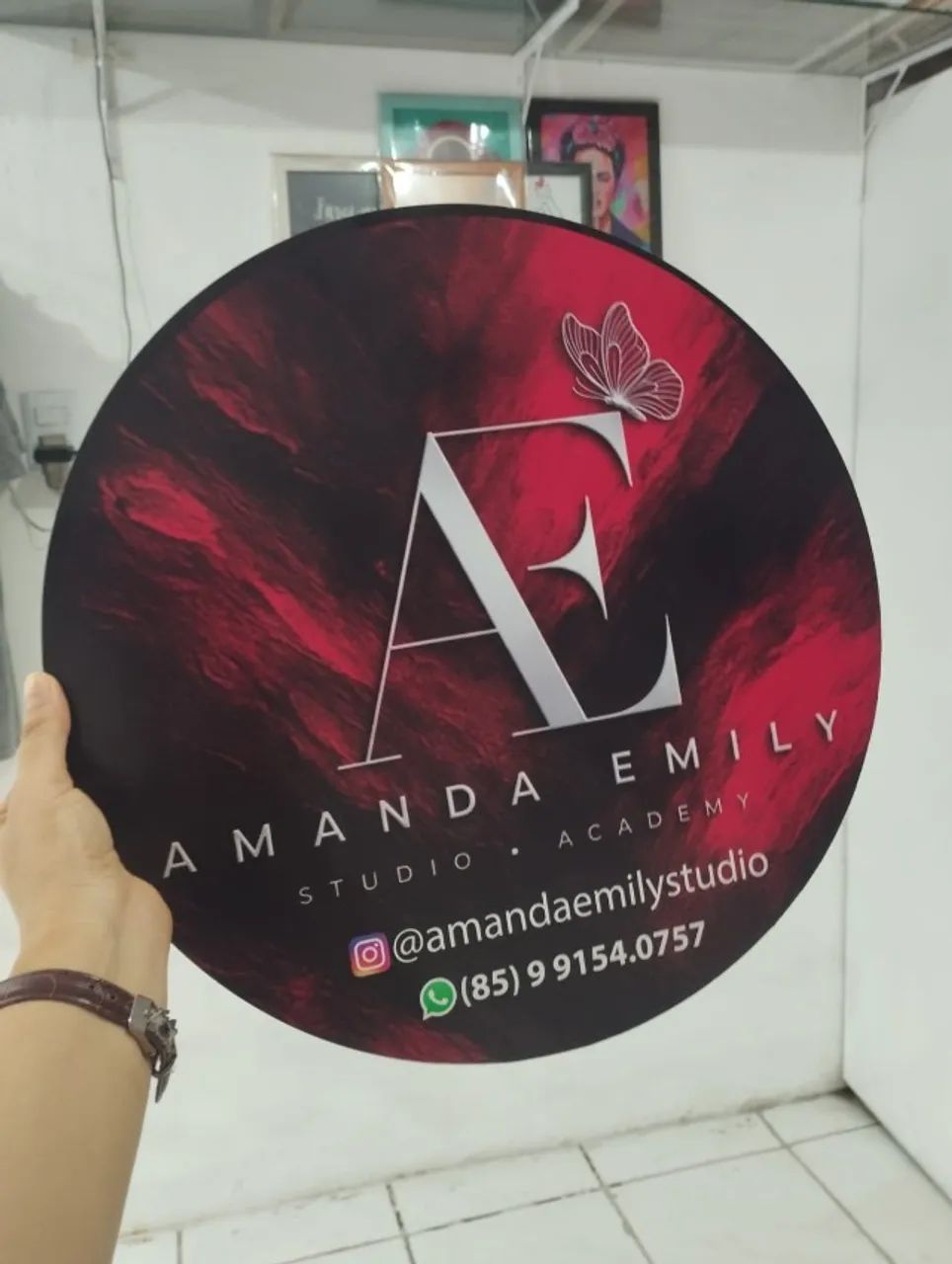 Placas com a sua marca