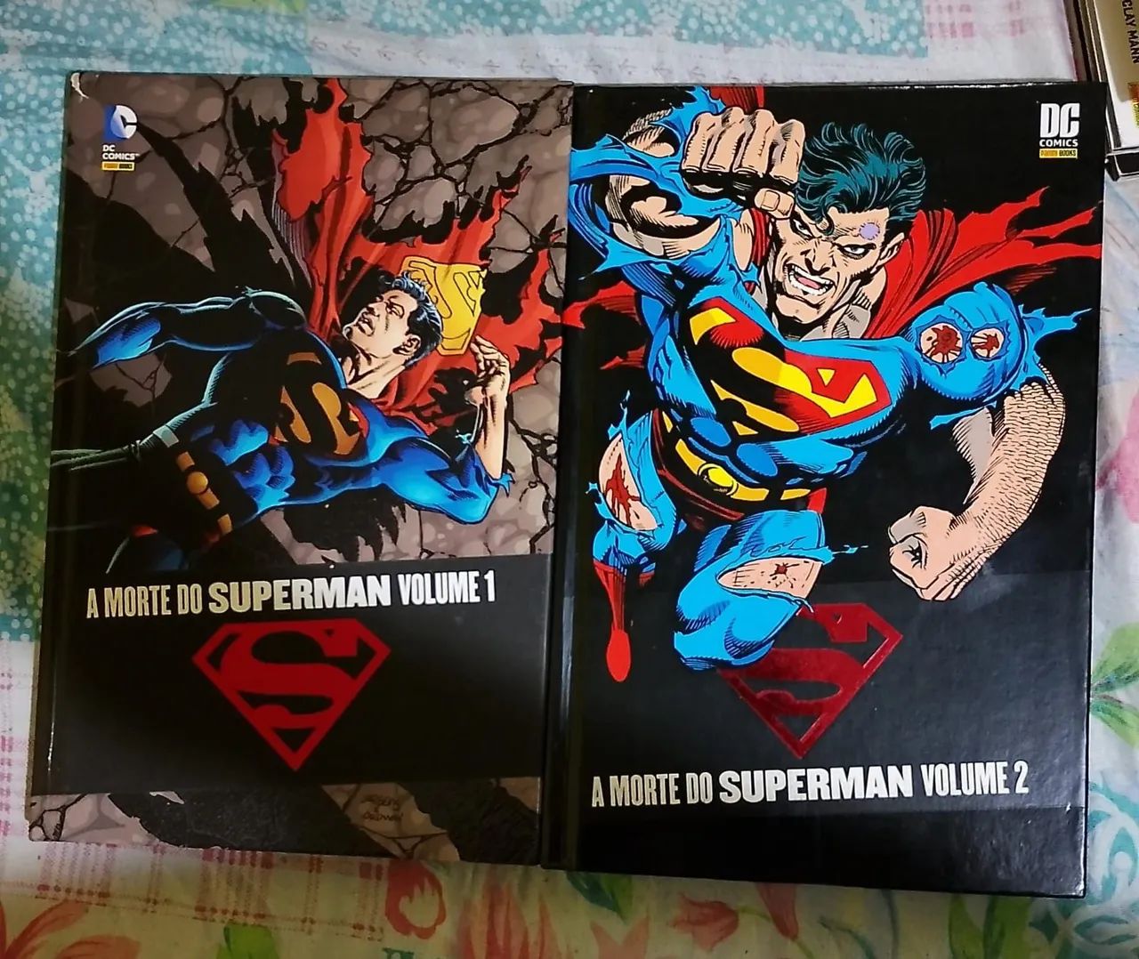 A MORTE DO SUPERMAN EDIÇÃO DE LUXO VOL. 1,2 COLEÇÃO COMPLETA 