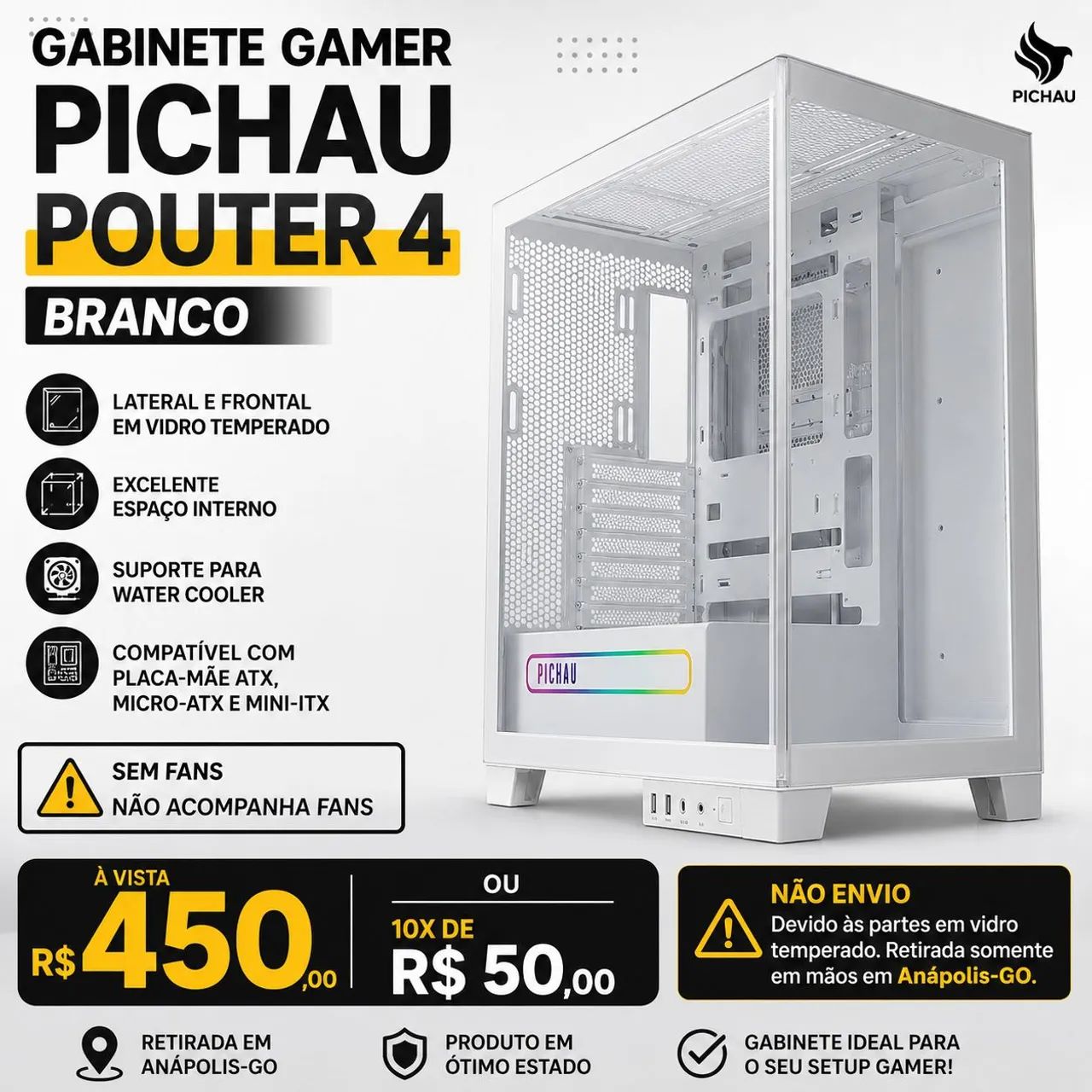 Gabinete Gamer Pichau pouter 4 - Foto 2