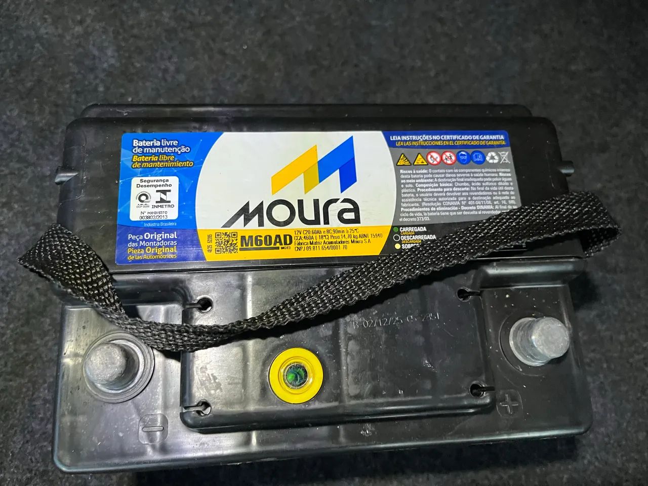 Bateria Moura 60ah com garantia !!!! - Foto 2