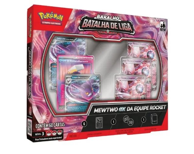 DECK POKÉMON MEWTWO EX EQUIP. ROCKET - ORIGINAL COPAG - LACRADO