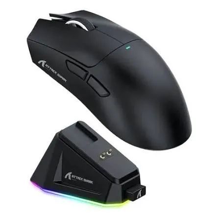 Mouse Gamer Attack Shark X11 + Dock de carregamento 