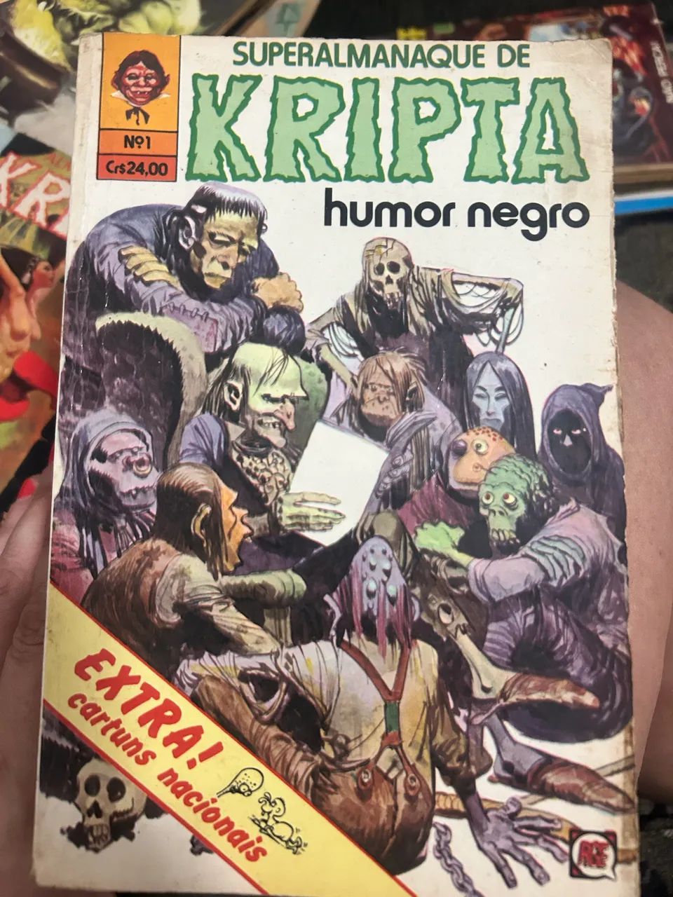 Lote 2 superalmanaque e 2 almanaque kripta terror anos 70 