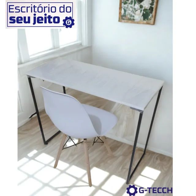 Mesa Industrial NOVA Multiuso para Escritório Notebook Computador Estudo Birô Gamer Office - Foto 3