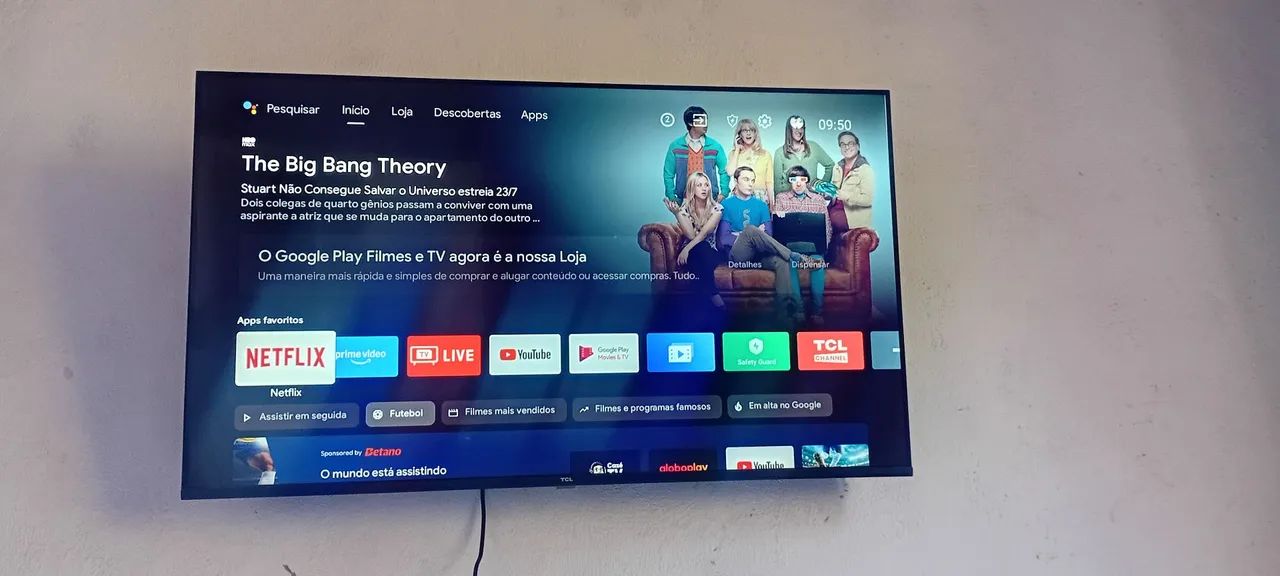 TV TCL 43 polegadas 1 ano só de uso , Android Bluetooth alexia etc...