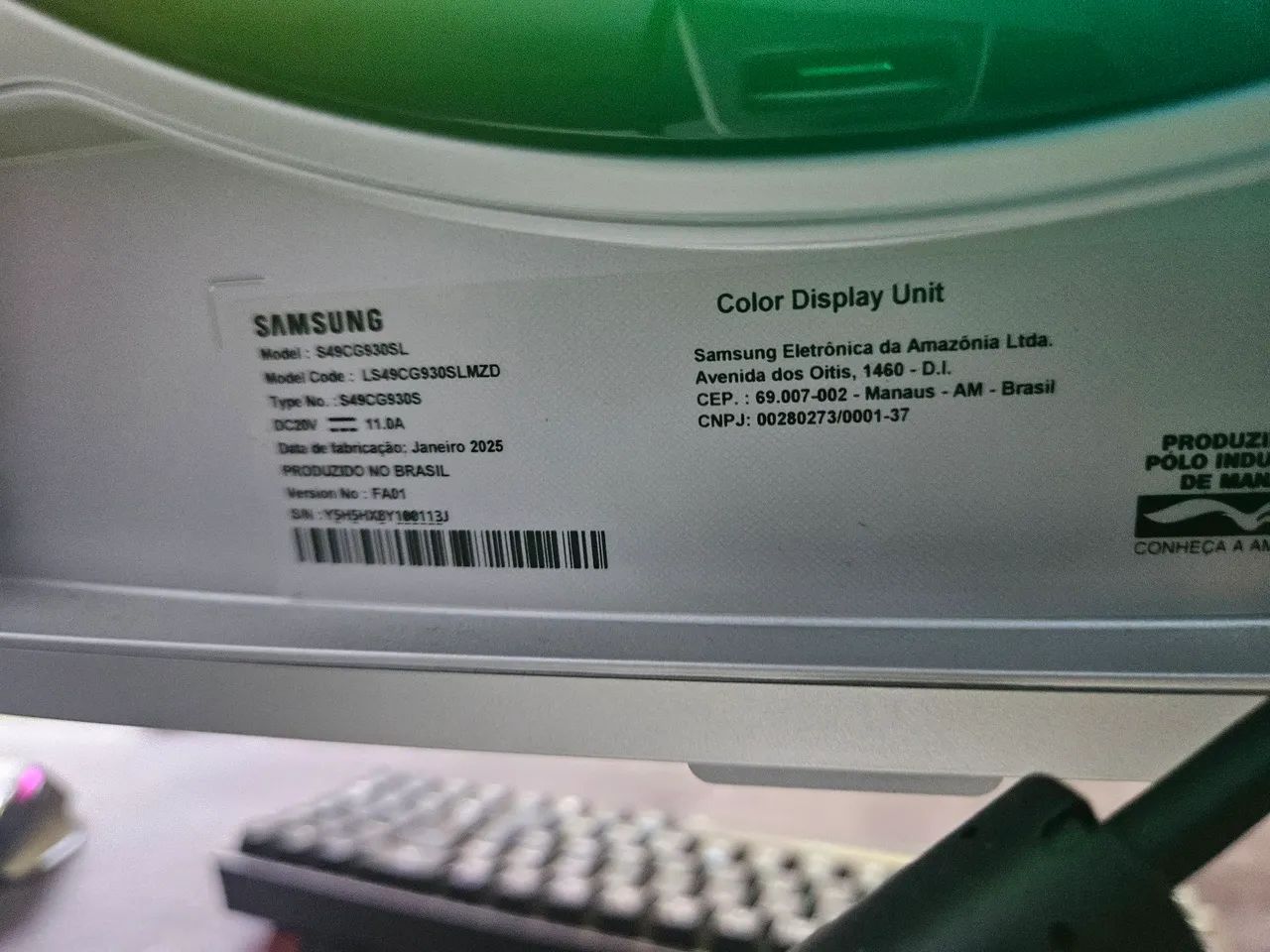 Monitor Curvo Samsung G9 OLED 49" e outros itens - Foto 2