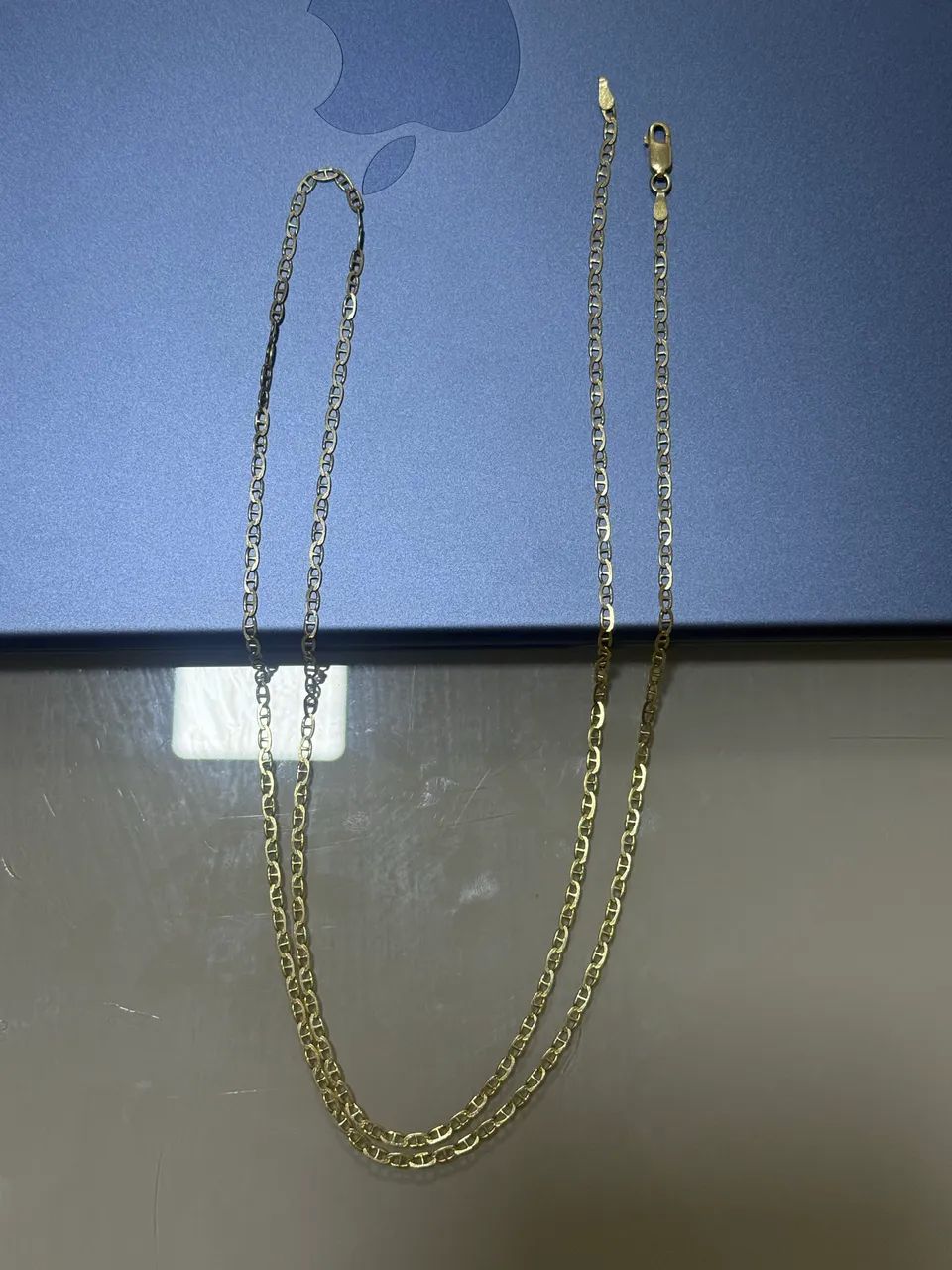 Corrente em ouro 18k nova (modelo piastrine)