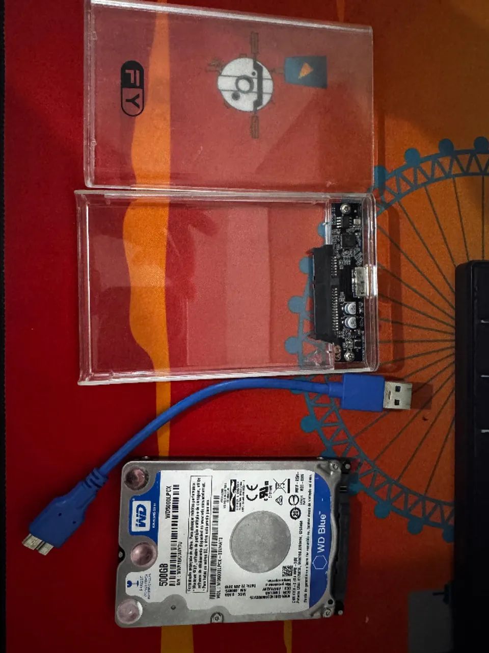 HD Notebook WD Blue 500GB + Case USB 3.0 - Foto 3