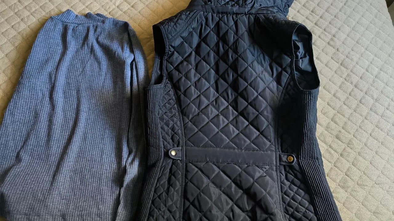 Colete preto e blusa  - Foto 3