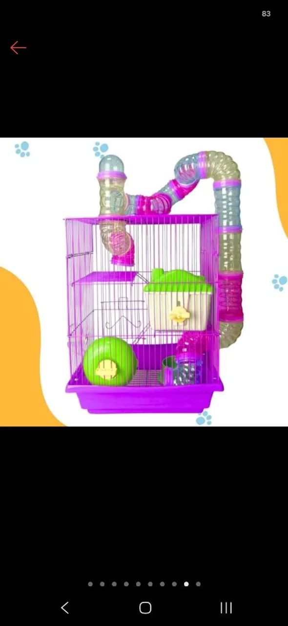 Gaiola para Hamster + doação de hamster