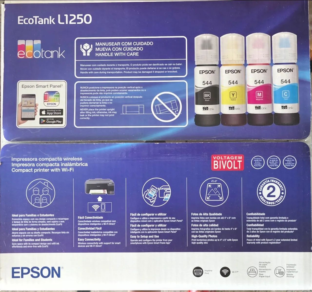 Impressora colorida, com Wi-Fi - Epson - Foto 2