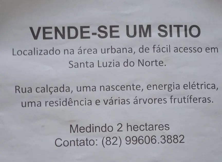 Vende-se um sítio 