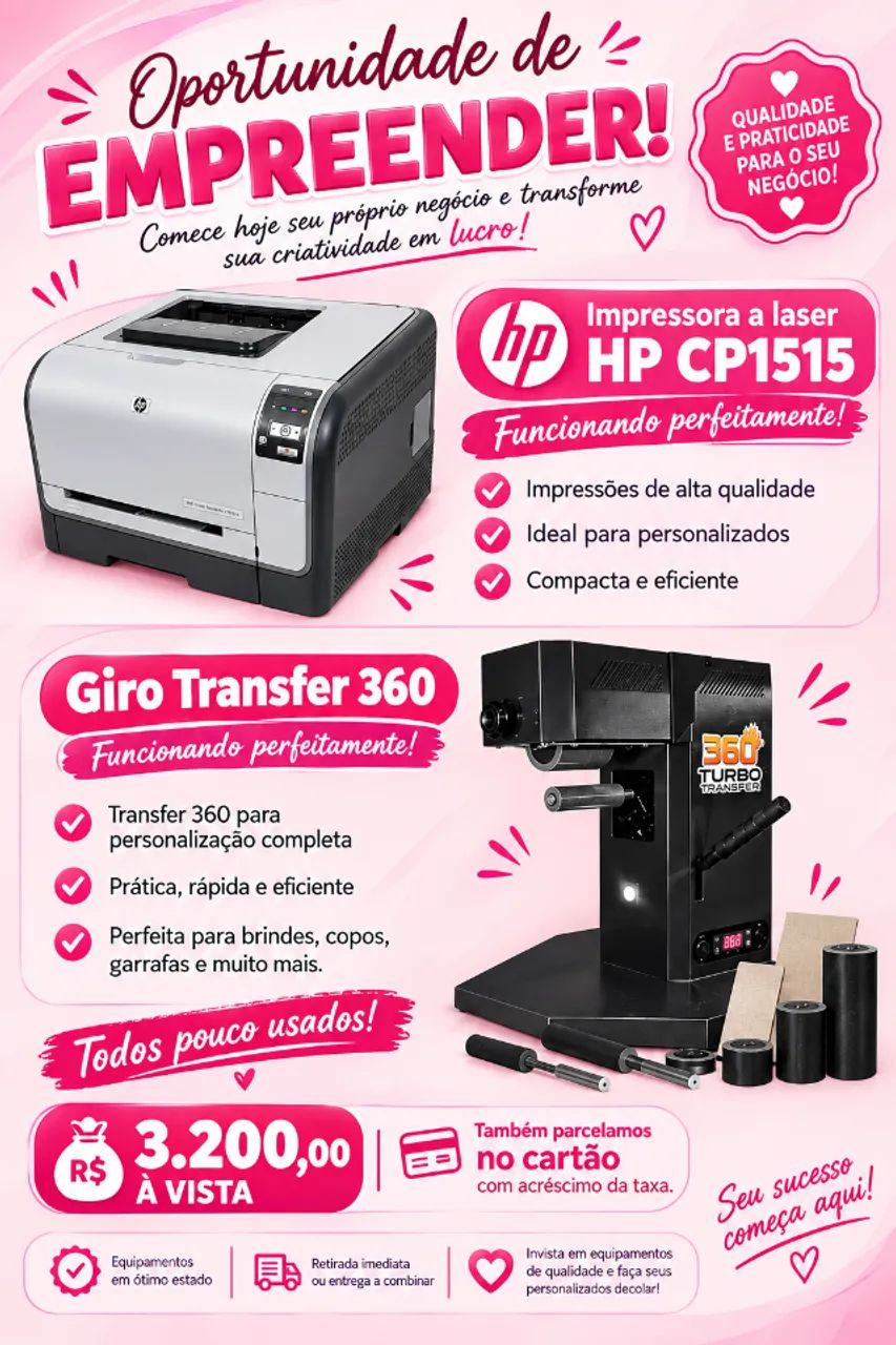 Giro transfer 360 + impressora a laser