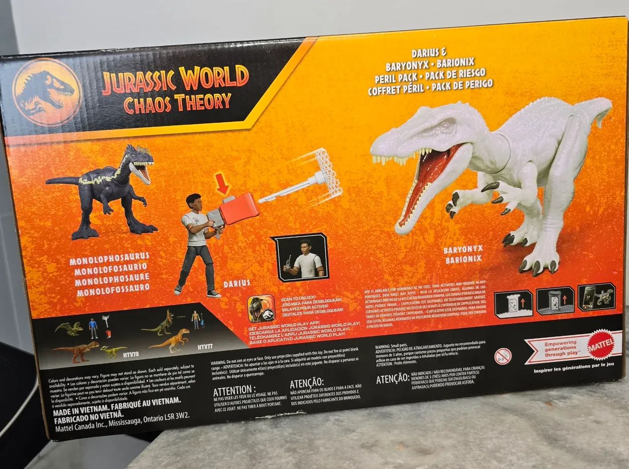 Jurassic World Chaos Theory Baryonyx pack lacrado - Foto 3