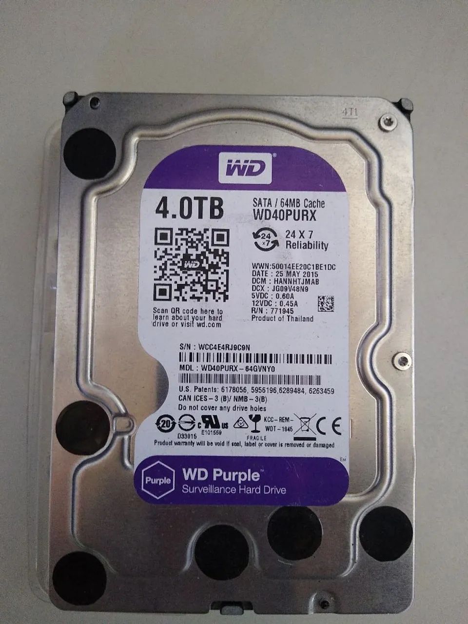 HD Sata WD 4TB