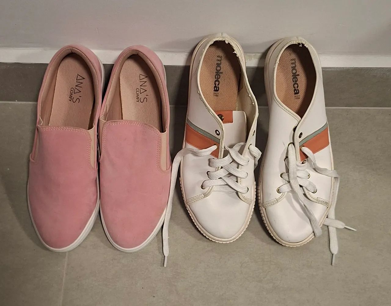 2 pares de tênis 