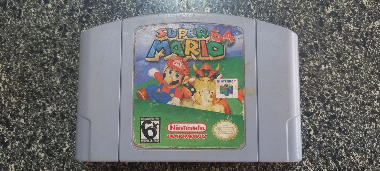 Super Mario 64 100% original e funcionando impecavelmente